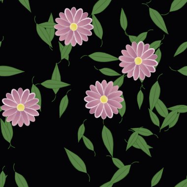 Çiçeksiz arka plan, vektör illüstrasyonu