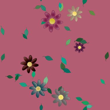 Çiçeksiz arka plan, vektör illüstrasyonu