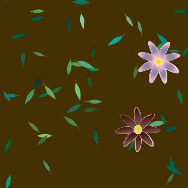 Çiçeksiz arka plan, vektör illüstrasyonu