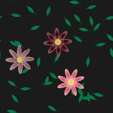 Çiçeksiz arka plan, vektör illüstrasyonu