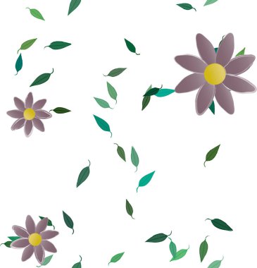 Çiçeksiz arka plan, vektör illüstrasyonu