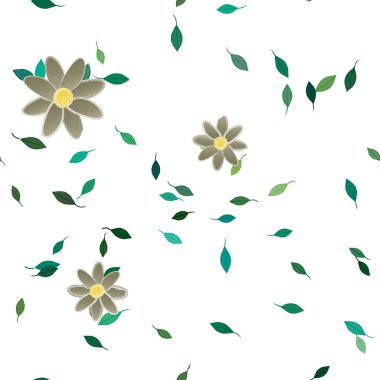 Çiçeksiz arka plan, vektör illüstrasyonu