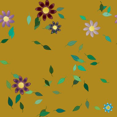 Çiçeksiz arka plan, vektör illüstrasyonu