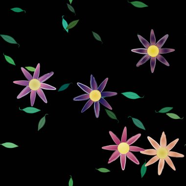 Çiçeksiz arka plan, vektör illüstrasyonu