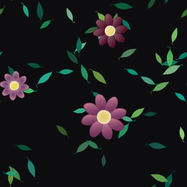 Çiçeksiz arka plan, vektör illüstrasyonu