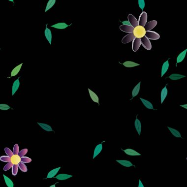 Çiçeksiz arka plan, vektör illüstrasyonu