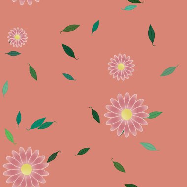 Çiçeksiz arka plan, vektör illüstrasyonu