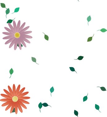 Çiçeksiz arka plan, vektör illüstrasyonu