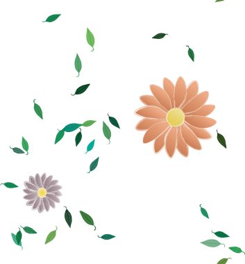 Çiçeksiz arka plan, vektör illüstrasyonu