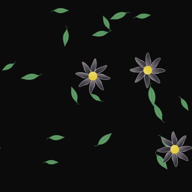 Çiçeksiz arka plan, vektör illüstrasyonu