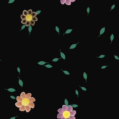 Çiçeksiz arka plan, vektör illüstrasyonu