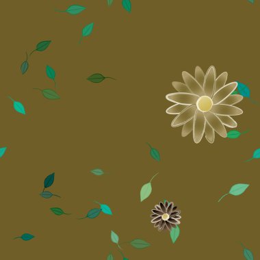 Çiçeksiz arka plan, vektör illüstrasyonu