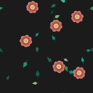 Çiçeksiz arka plan, vektör illüstrasyonu