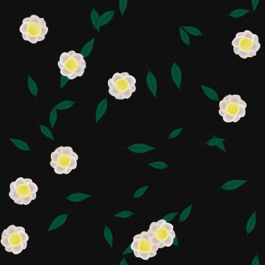 Çiçeksiz arka plan, vektör illüstrasyonu