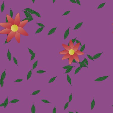 Çiçeksiz arka plan, vektör illüstrasyonu