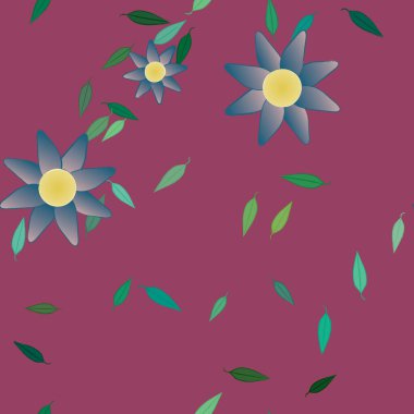 Çiçeksiz arka plan, vektör illüstrasyonu