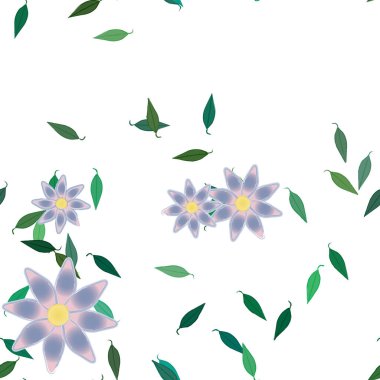 Çiçeksiz arka plan, vektör illüstrasyonu