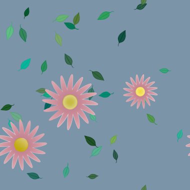 Çiçeksiz arka plan, vektör illüstrasyonu