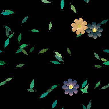 Çiçeksiz arka plan, vektör illüstrasyonu