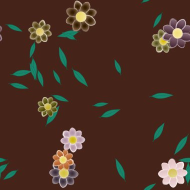 Çiçeksiz arka plan, vektör illüstrasyonu