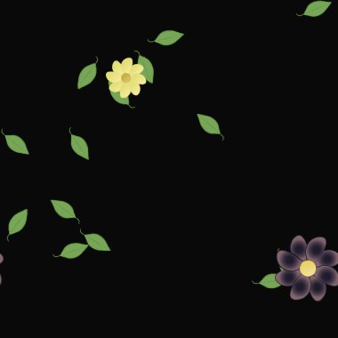 Çiçeksiz arka plan, vektör illüstrasyonu