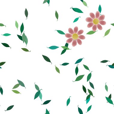 Çiçeksiz arka plan, vektör illüstrasyonu