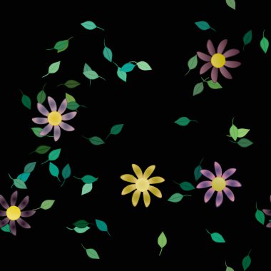 Çiçeksiz arka plan, vektör illüstrasyonu