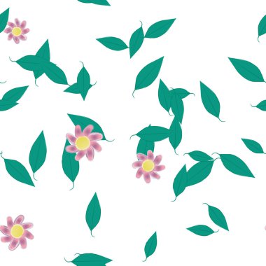 Çiçeksiz arka plan, vektör illüstrasyonu