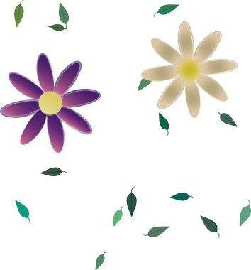 Çiçeksiz arka plan, vektör illüstrasyonu