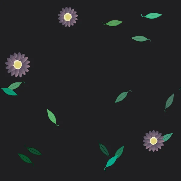 Beau Fond Floral Sans Couture Illustration Vectorielle — Image vectorielle