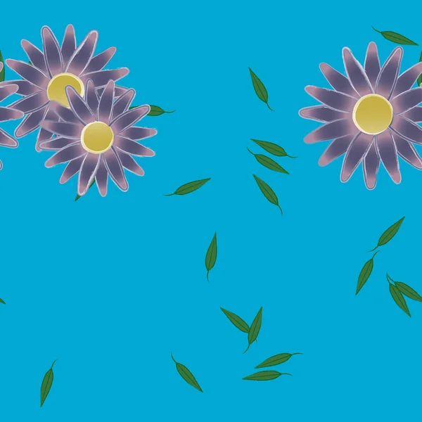 Hermoso Fondo Sin Costura Floral Ilustración Vectores — Archivo Imágenes Vectoriales