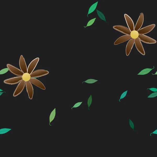 Hermoso Fondo Sin Costura Floral Ilustración Vectores — Vector de stock