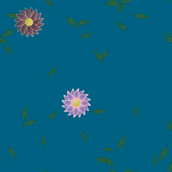 Hermoso Fondo Sin Costura Floral Ilustración Vectores — Vector de stock