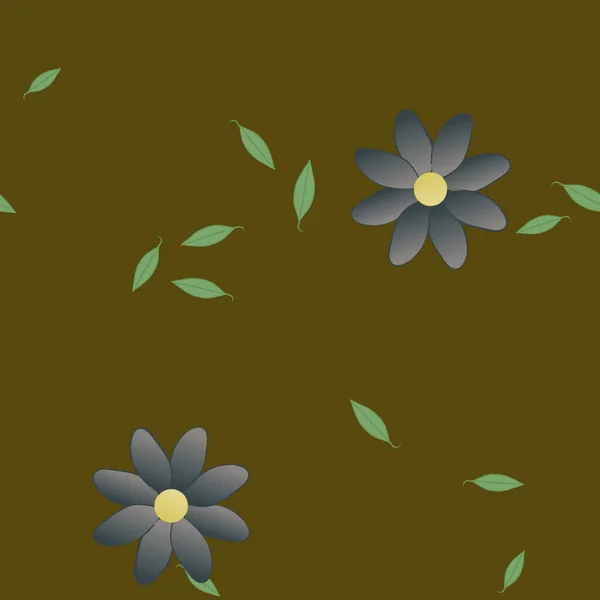 Hermoso Fondo Sin Costura Floral Ilustración Vectores — Vector de stock