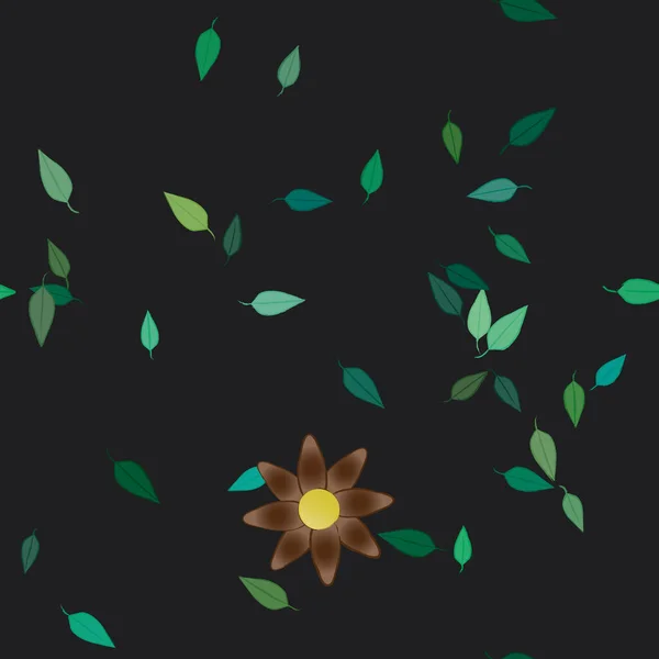 Hermoso Fondo Sin Costura Floral Ilustración Vectores — Vector de stock