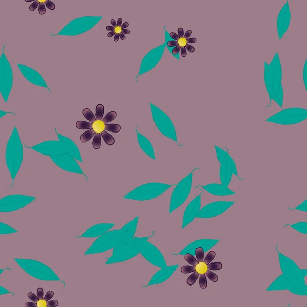 Beau Fond Floral Sans Couture Illustration Vectorielle — Image vectorielle