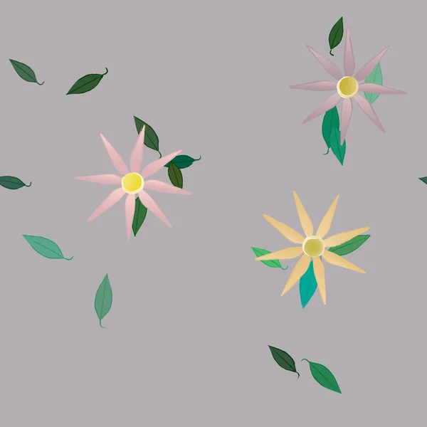 Hermoso Fondo Sin Costura Floral Ilustración Vectores — Archivo Imágenes Vectoriales