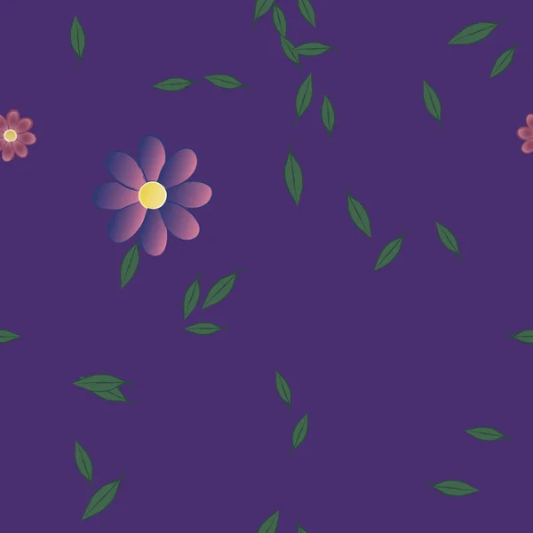 Hermoso Fondo Sin Costura Floral Ilustración Vectores — Vector de stock