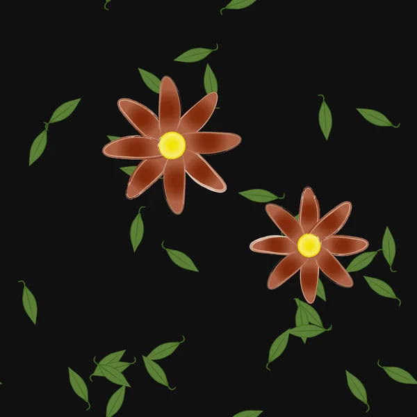 Mooie Bloemen Naadloze Achtergrond Vector Illustratie — Stockvector