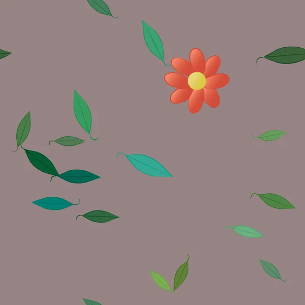 Beau Fond Floral Sans Couture Illustration Vectorielle — Image vectorielle