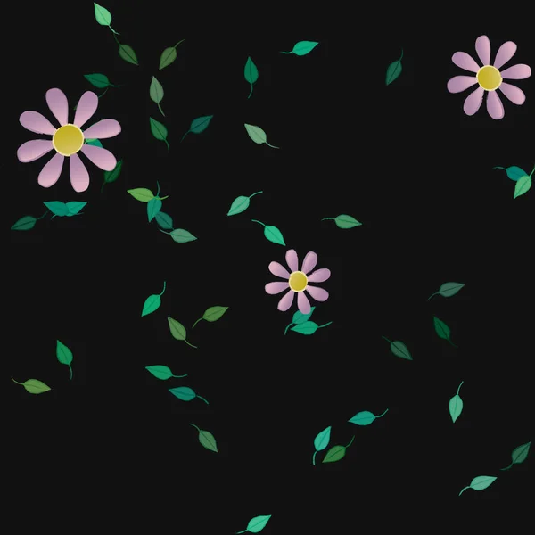 Beau Fond Floral Sans Couture Illustration Vectorielle — Image vectorielle