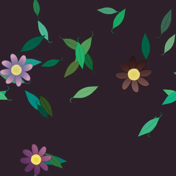 Hermoso Fondo Sin Costura Floral Ilustración Vectores — Archivo Imágenes Vectoriales