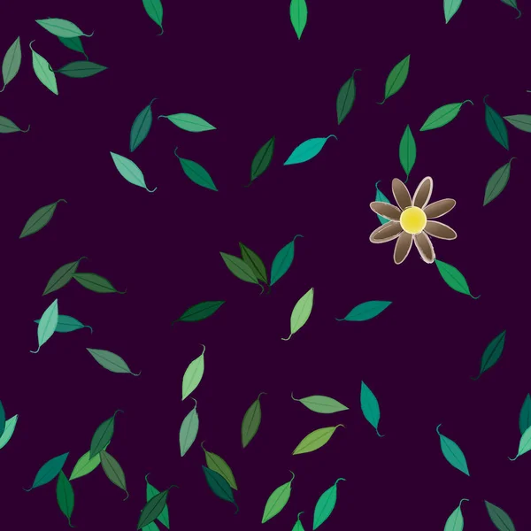 Hermoso Fondo Sin Costura Floral Ilustración Vectores — Vector de stock