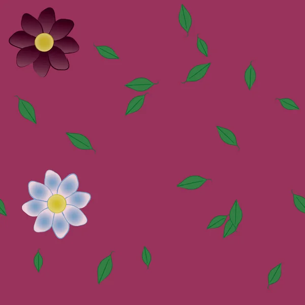 Schöne Florale Nahtlose Hintergrund Vektorillustration — Stockvektor