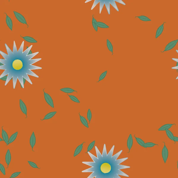 Hermoso Fondo Sin Costura Floral Ilustración Vectores — Vector de stock