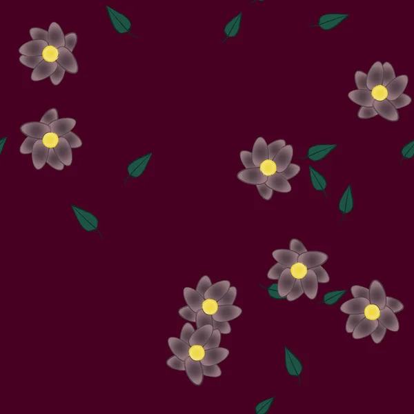 Hermoso Fondo Sin Costura Floral Ilustración Vectores — Vector de stock