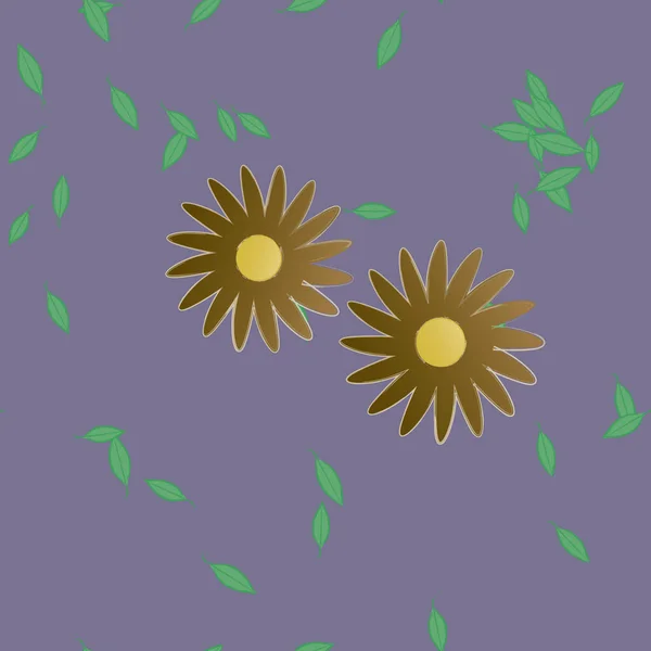 Schöne Florale Nahtlose Hintergrund Vektorillustration — Stockvektor