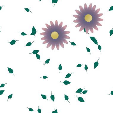 Çiçeksiz arka plan, vektör illüstrasyonu