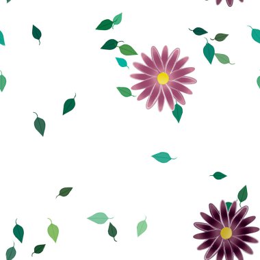 Çiçeksiz arka plan, vektör illüstrasyonu