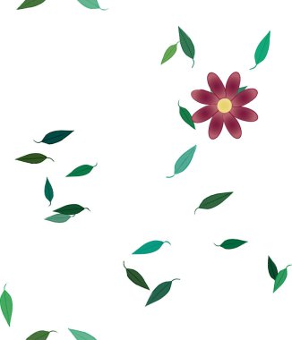 Çiçeksiz arka plan, vektör illüstrasyonu